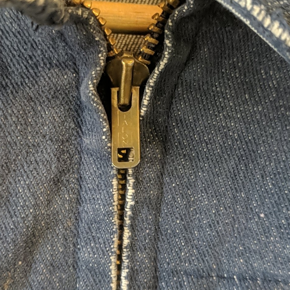 Vintage 60s work wear denim cropped jacket - Picture 5 of 11